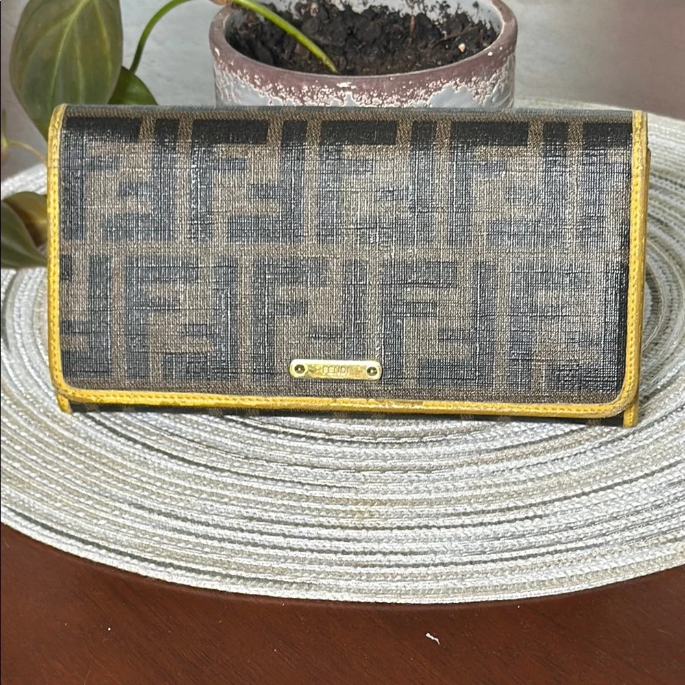 Fendi Zucca Canvas Wallet - Picture 1 of 8